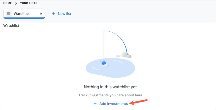 Как да настроите списък за наблюдение на акции в Google Finance