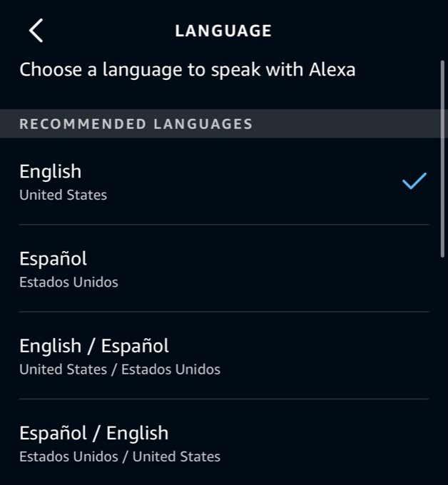 Si të ndryshoni gjuhën Alexa në spanjisht dhe gjuhë të tjera
