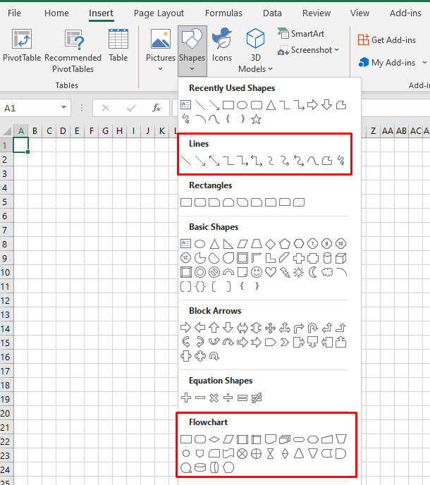 Com crear un diagrama de flux en Word i Excel