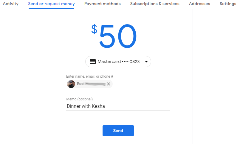 Πώς να στείλετε χρήματα μέσω email με το Google Pay