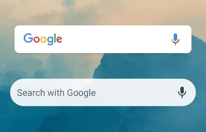 Kas Google'i otsinguriba vidin puudub?  Kuidas seda Androidis taastada