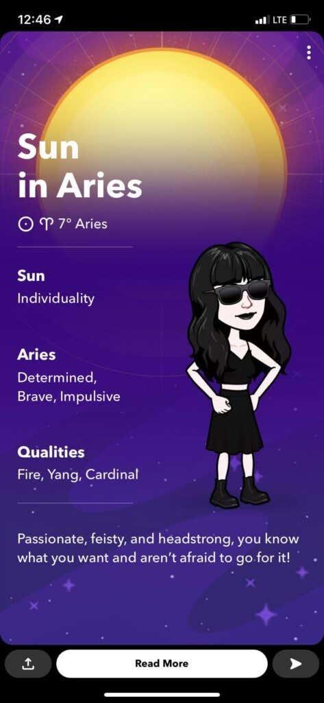Si të përdorni profilin astrologjik në Snapchat