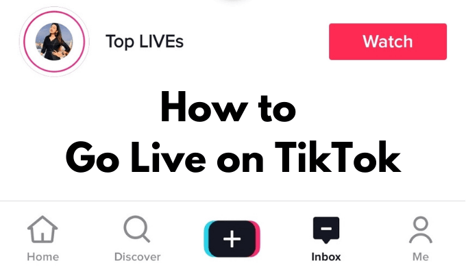 Élő indítás a TikTokon