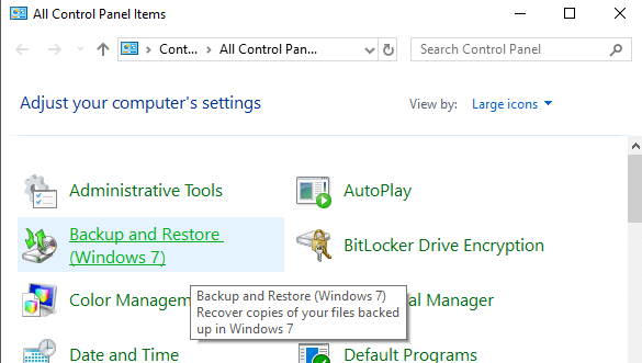 OTT Guide to Backups, System Images and Recovery in Windows 10