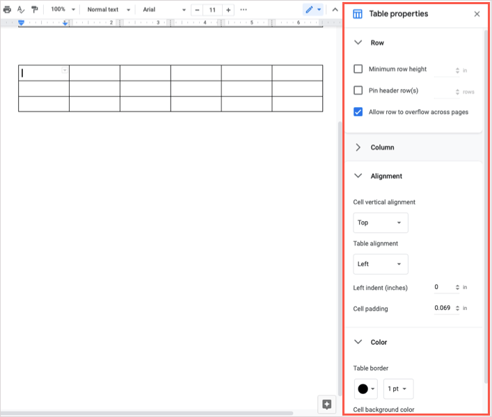 Ako pridať, upraviť, zoradiť a rozdeliť tabuľku v Dokumentoch Google