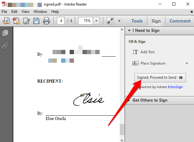 Com signar un fitxer PDF a Windows
