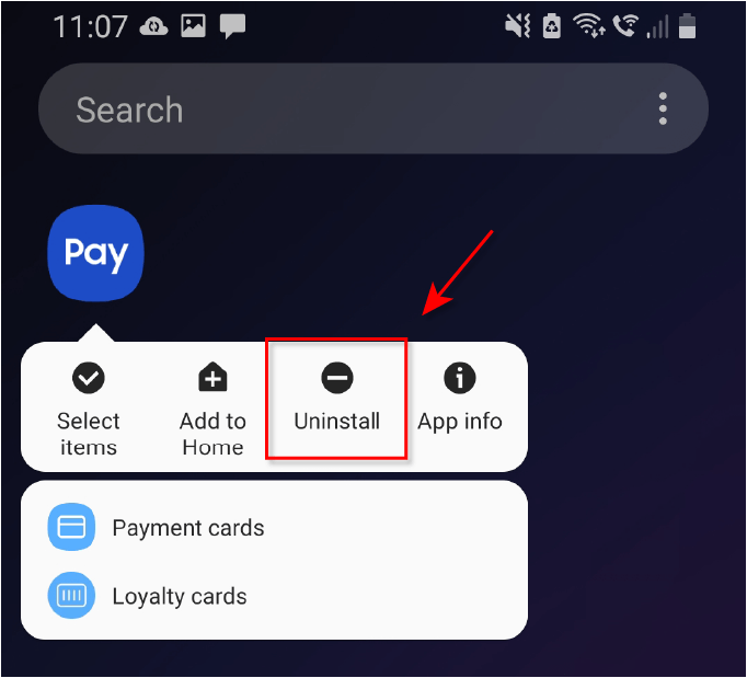 Як відключити Samsung Pay на Android