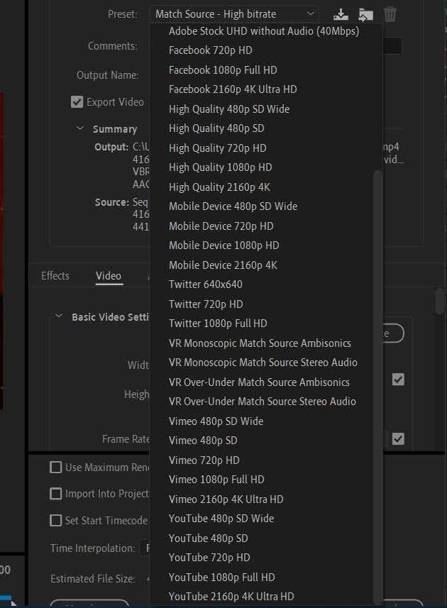 Com exportar projectes d'Adobe Premiere Pro a MP4