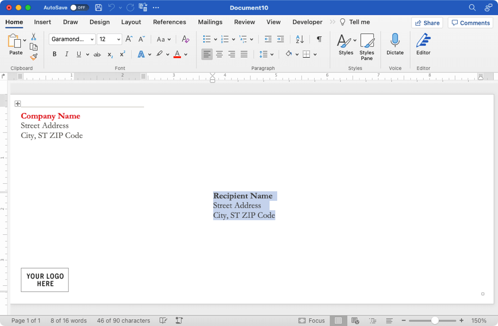 Si të printoni në një zarf në Microsoft Word