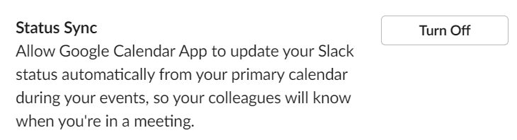 Com sincronitzar Slack amb Google Calendar