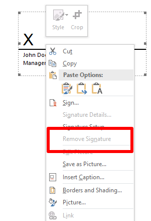 Com inserir una signatura en un document de Microsoft Word