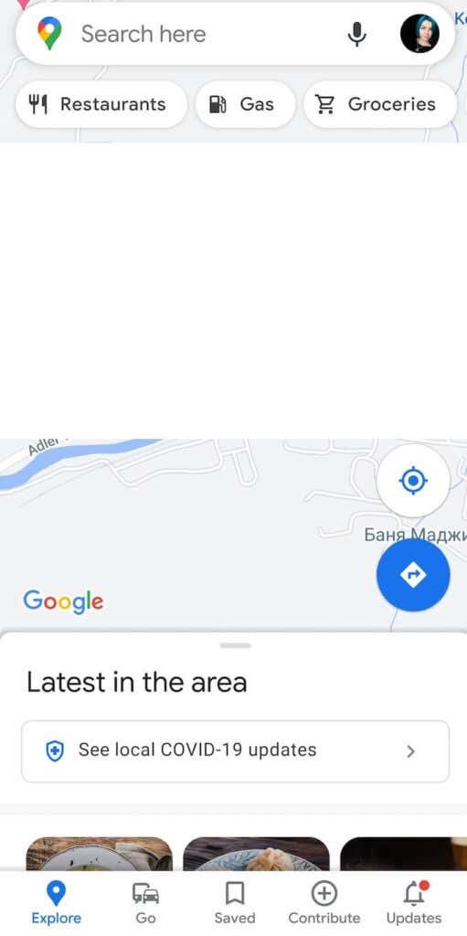 Jak zobrazit historii vyhledávání v Mapách Google