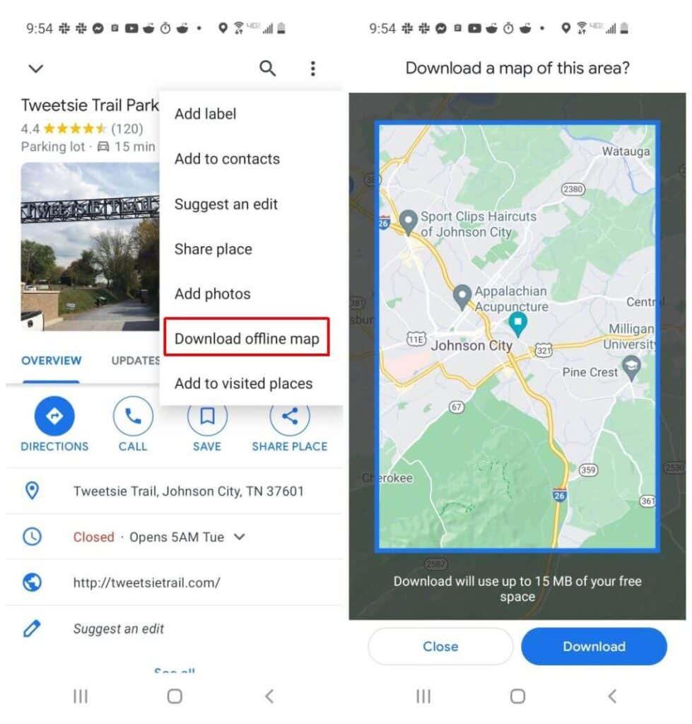 Com descarregar Maps a Google Maps per a la visualització fora de línia