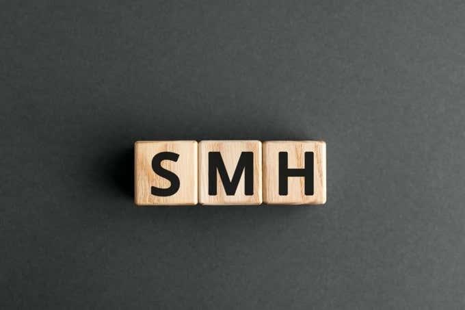 Vad betyder SMH (och hur man använder det)