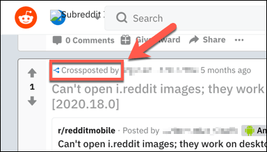 Як робити Crosspost на Reddit
