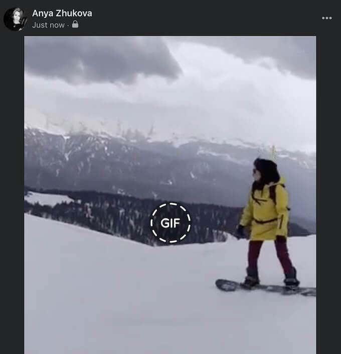 GIF közzététele a Facebookon, az Instagramon, a Redditben és a Twitteren