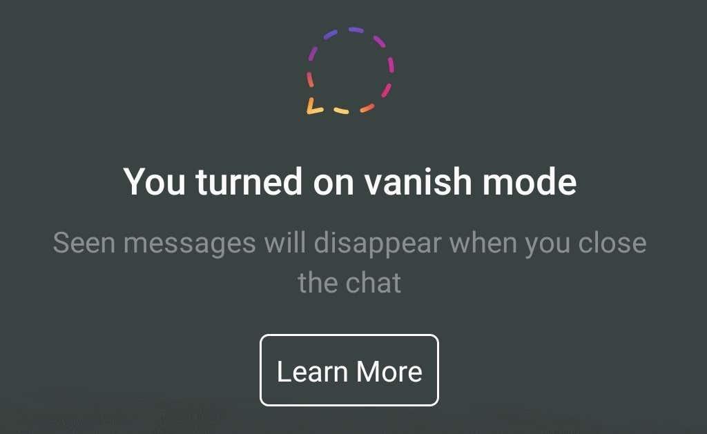 Mi az a Vanish mód az Instagramon és hogyan kell használni