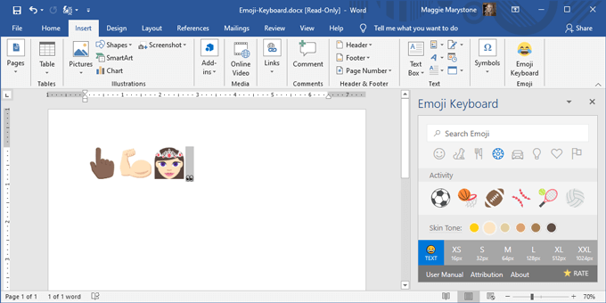 Com inserir emoji a Word, Google Docs i Outlook