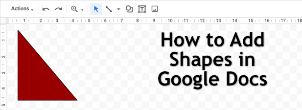 Jak přidat tvary do Dokumentů Google