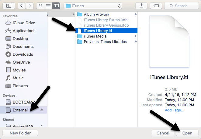 Kako postaviti iTunes biblioteku na vanjski tvrdi disk ili NAS