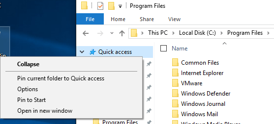 Estableix la carpeta predeterminada en obrir l'explorador a Windows 10