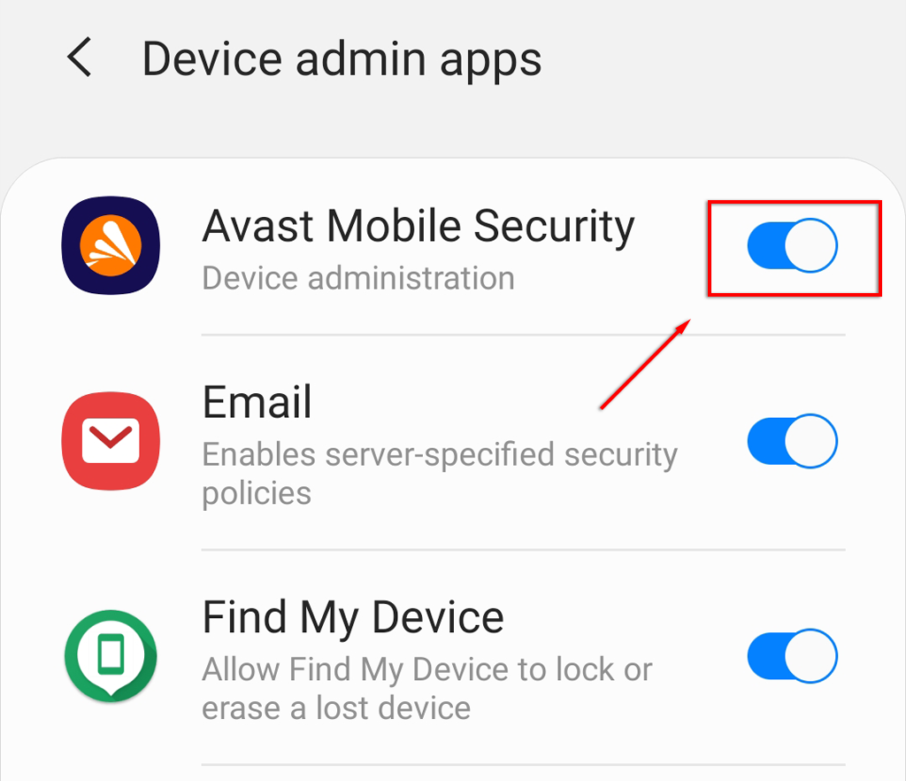 Hur man avinstallerar appar på Android som inte avinstalleras