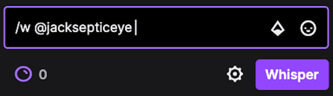 Sådan hvisker du på Twitch