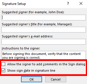 Com inserir una signatura en un document de Microsoft Word