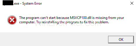 MSVCP100.dll puudub operatsioonisüsteemis Windows 10 {Lahendatud}