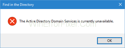 Os servizos de dominio de Active Directory non están dispoñibles actualmente {Resolto}