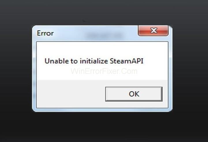 No es pot inicialitzar l'error de l'API de Steam {Resolt}