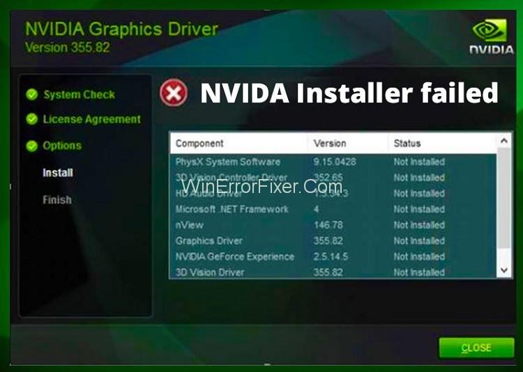 L'instal·lador de NVIDIA ha fallat a Windows 10 {Resolt}