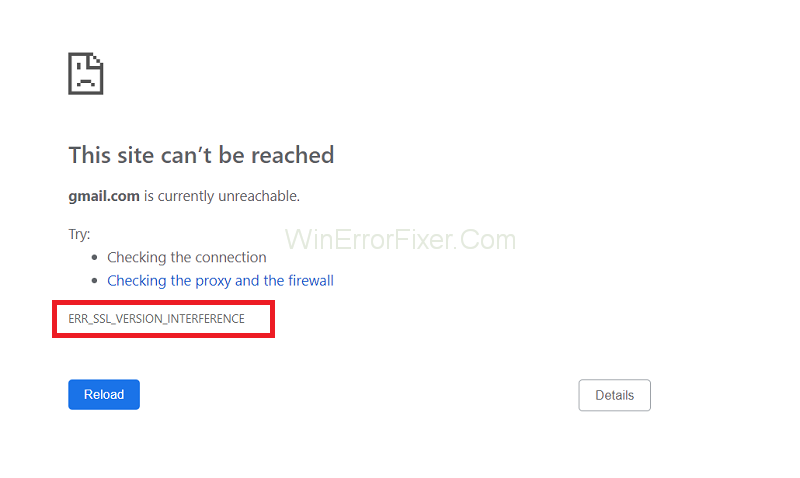 ERR_SSL_VERSION_INTERFERENCE Pogreška u Chromeu