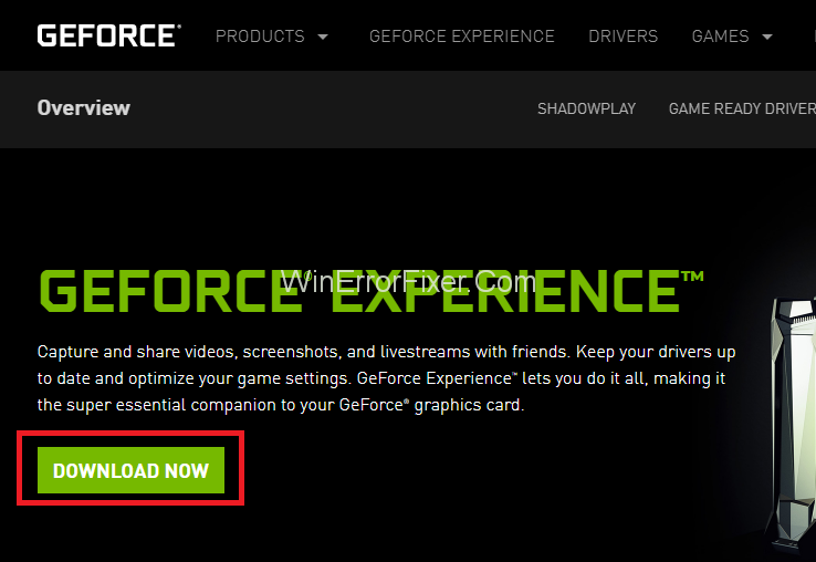 NVIDIA GeForce Experience Fungerer ikke Fejl {Løst}