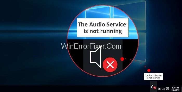 El servei d'àudio no està executant Windows 10 {Resolt}