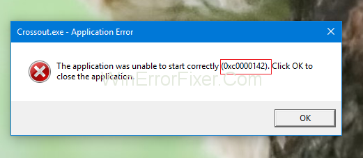 Erro da aplicación 0xc0000142 en Windows 10 {Resolto}