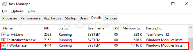 Visoka upotreba diska TiWorker.exe u sustavu Windows 10