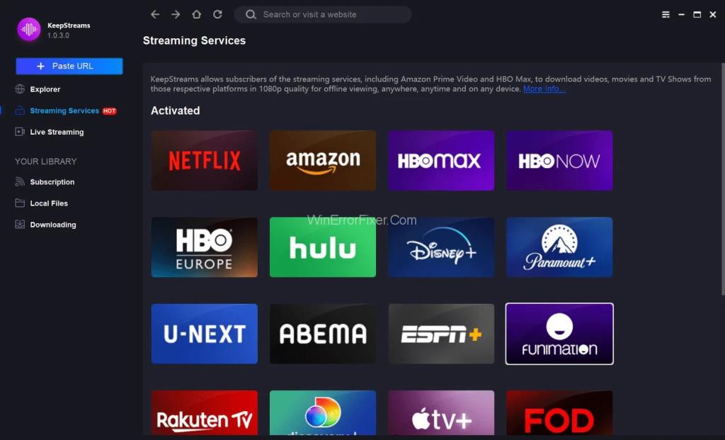 KeepStreams Hulu Downloader |  Sækja Svín