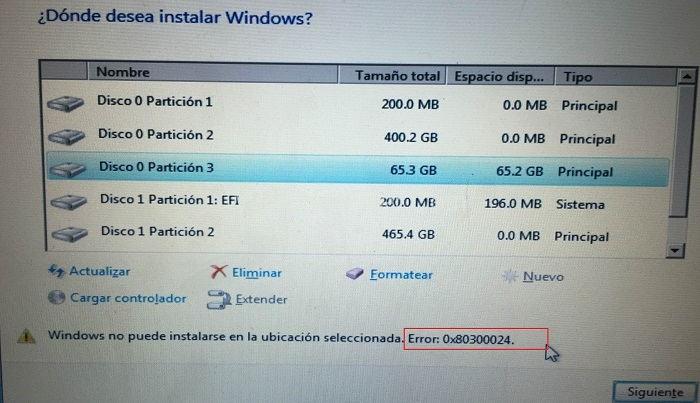 Código de erro 0x80300024 ao instalar Windows {Resolto}