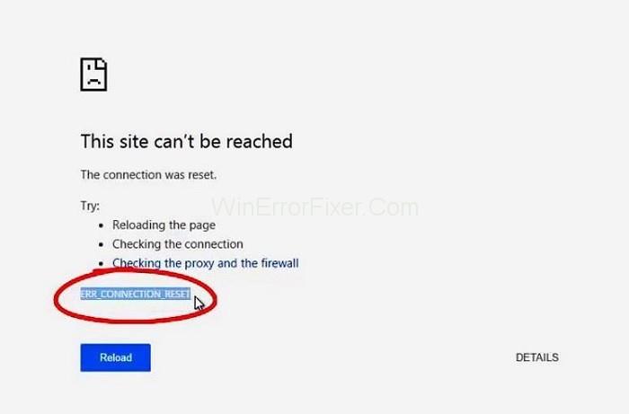 Err_Connection_Reset Error στο Google Chrome {Solved}