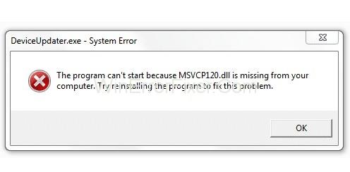 Falta l'error MSVCR120.dll a Windows 10 {Resolt}