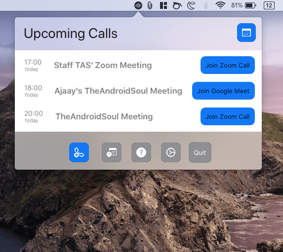 Kako se takoj pridružiti sestankom v storitvi Google Meet, Zoom, Microsoft Teams in drugo v računalniku Mac