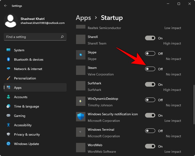 Hur man stoppar appar från att öppnas vid start på Windows 11