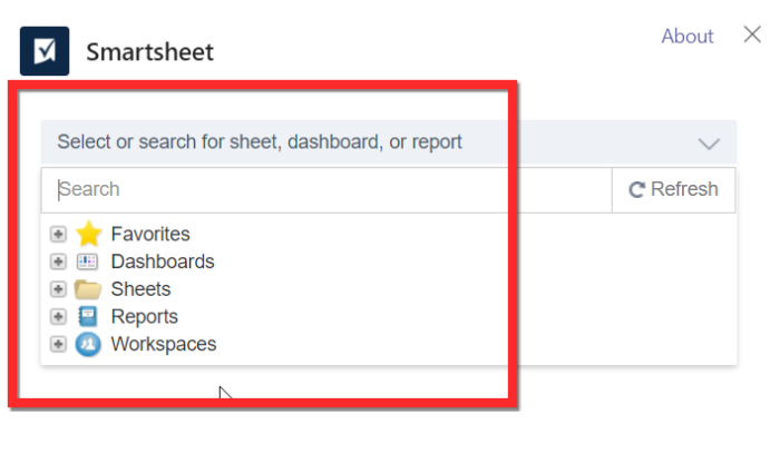 Kaip pridėti „Smartsheet“ prie „Microsoft Teams“.