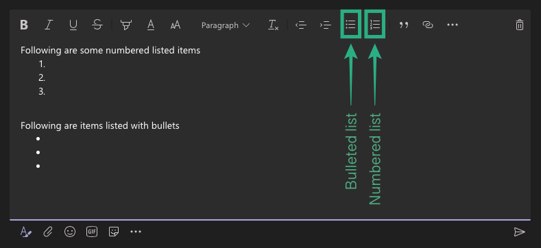 Como formatar as túas mensaxes en Microsoft Teams