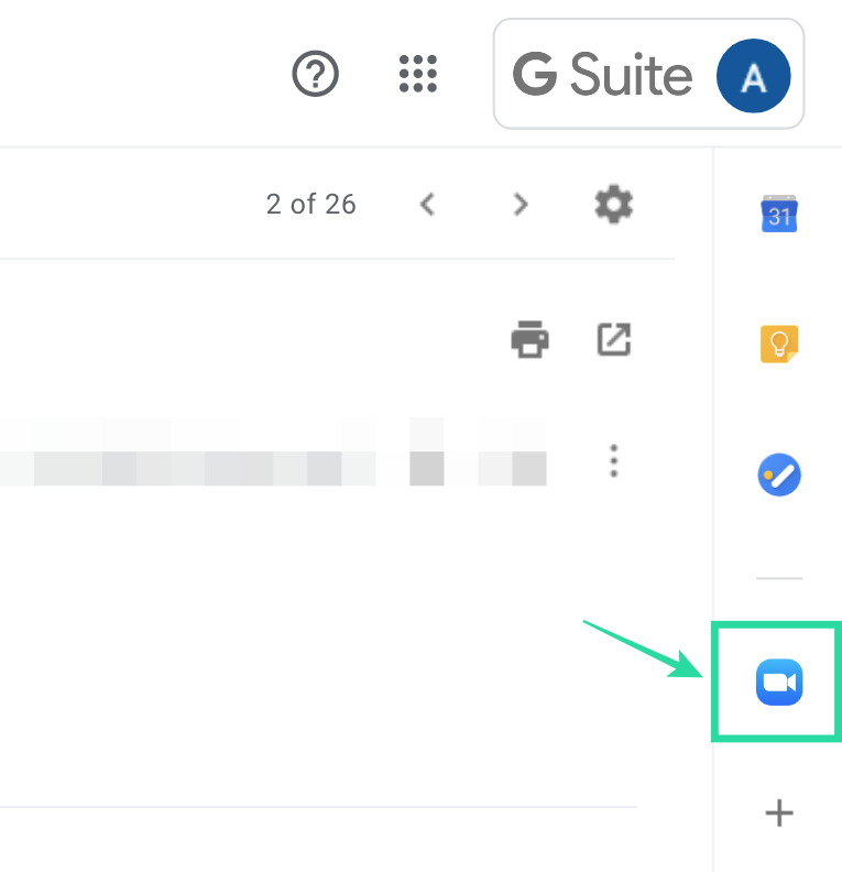 Kaip pradėti ir suplanuoti „Zoom“ susitikimą naudojant „Gmail“.