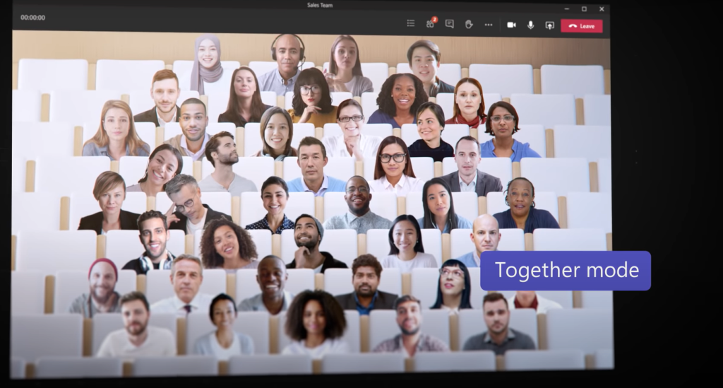 „Microsoft Teams Together“ režimas: viskas, ką reikia žinoti