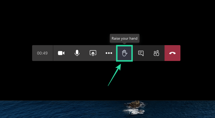 Kaip pakelti ranką į „Microsoft Teams“.