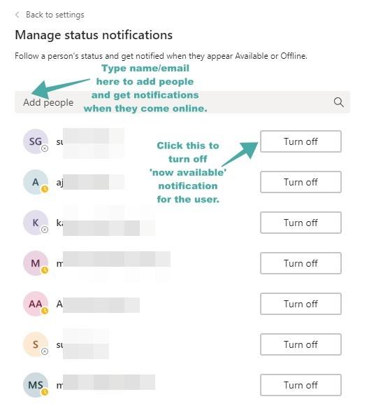 Kā apturēt lietotāja statusa paziņojumus programmā Microsoft Teams, lai atbrīvotos no tagad pieejamajiem uznirstošajiem ziņojumiem