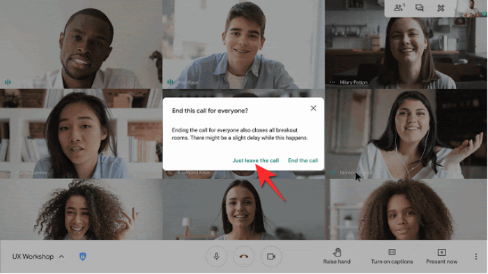 Hur man avslutar mötet i Google Meet: Steg-för-steg-guide
